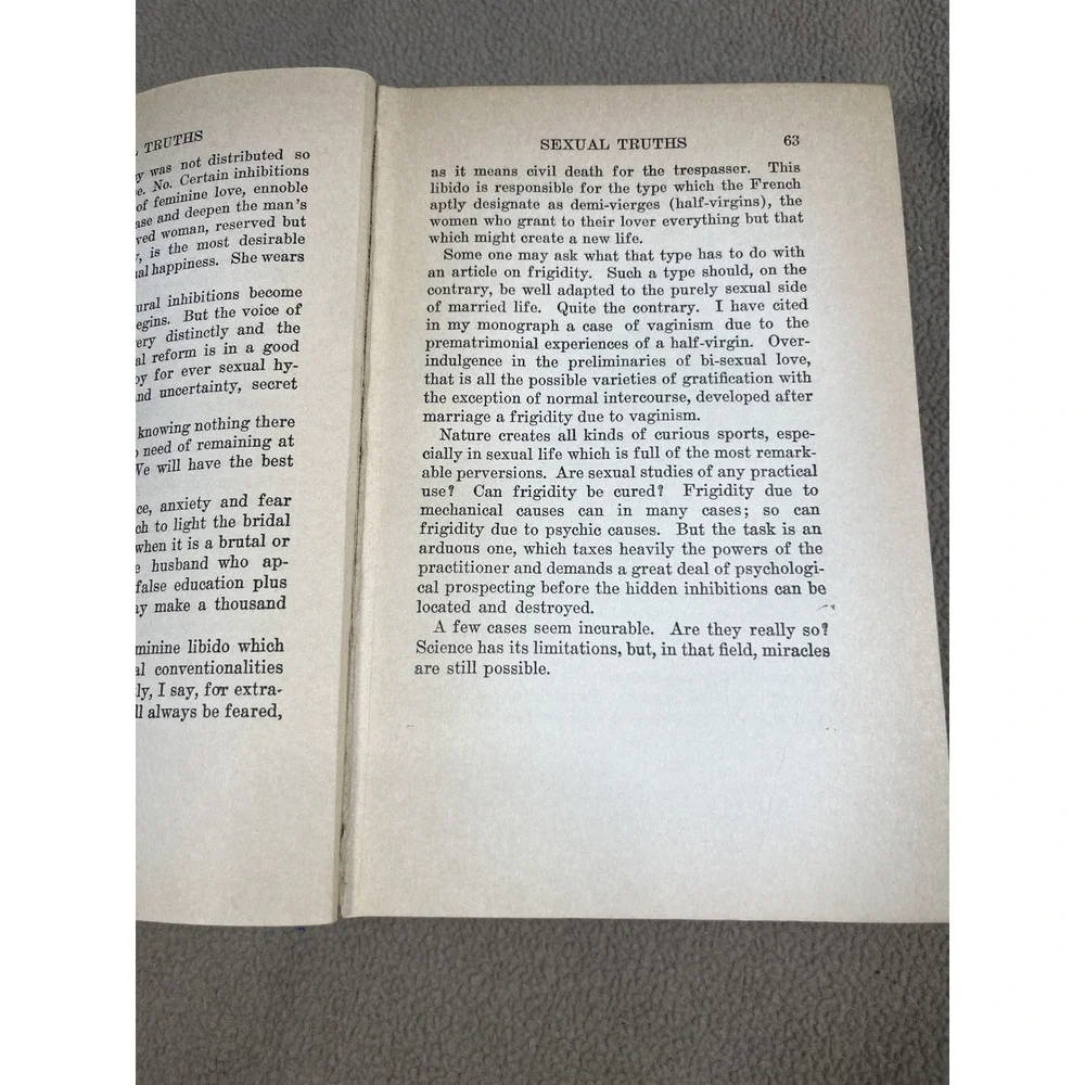 Sexual Truths Versus Sexual Lies Misconceptions Exaggerations 1919 Robinson M.D.